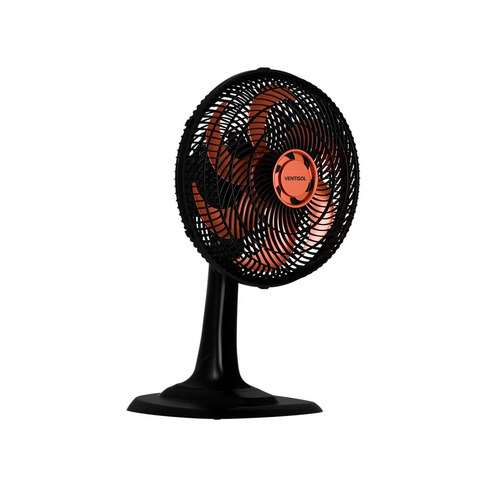 VENTILADOR DE MESA VENTISOL 30CM OSC TURBO 6 PÁS 52W PREMIUM BRONZE 220V 