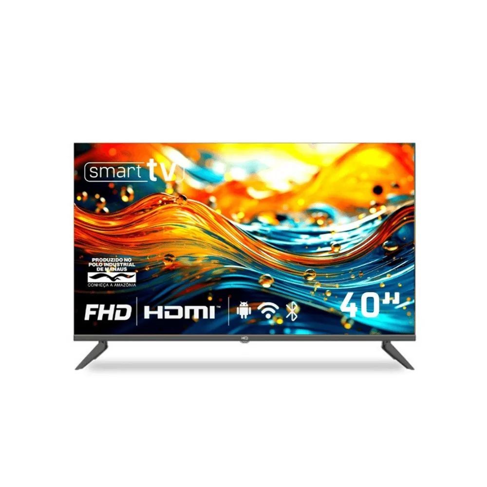 TV LED SMART 40" HQ FHD HQS40NK ANDROID 3 HDMI 2 USB PRETA BIVOLT 