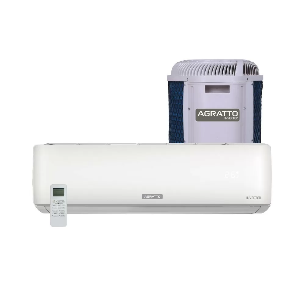 AR CONDICIONADO SPLIT INVERTER AGRATTO ZEN TOP 12000 BTUS ZICST12F-02 UNI-EXTER/INTER BRANCO 220V